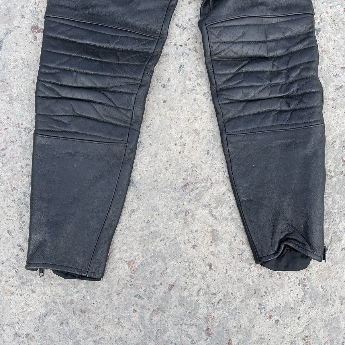 Vintage Vintage Moto Leather Pants 54 Size 90s USA Japan Size US 33 - 3 Thumbnail