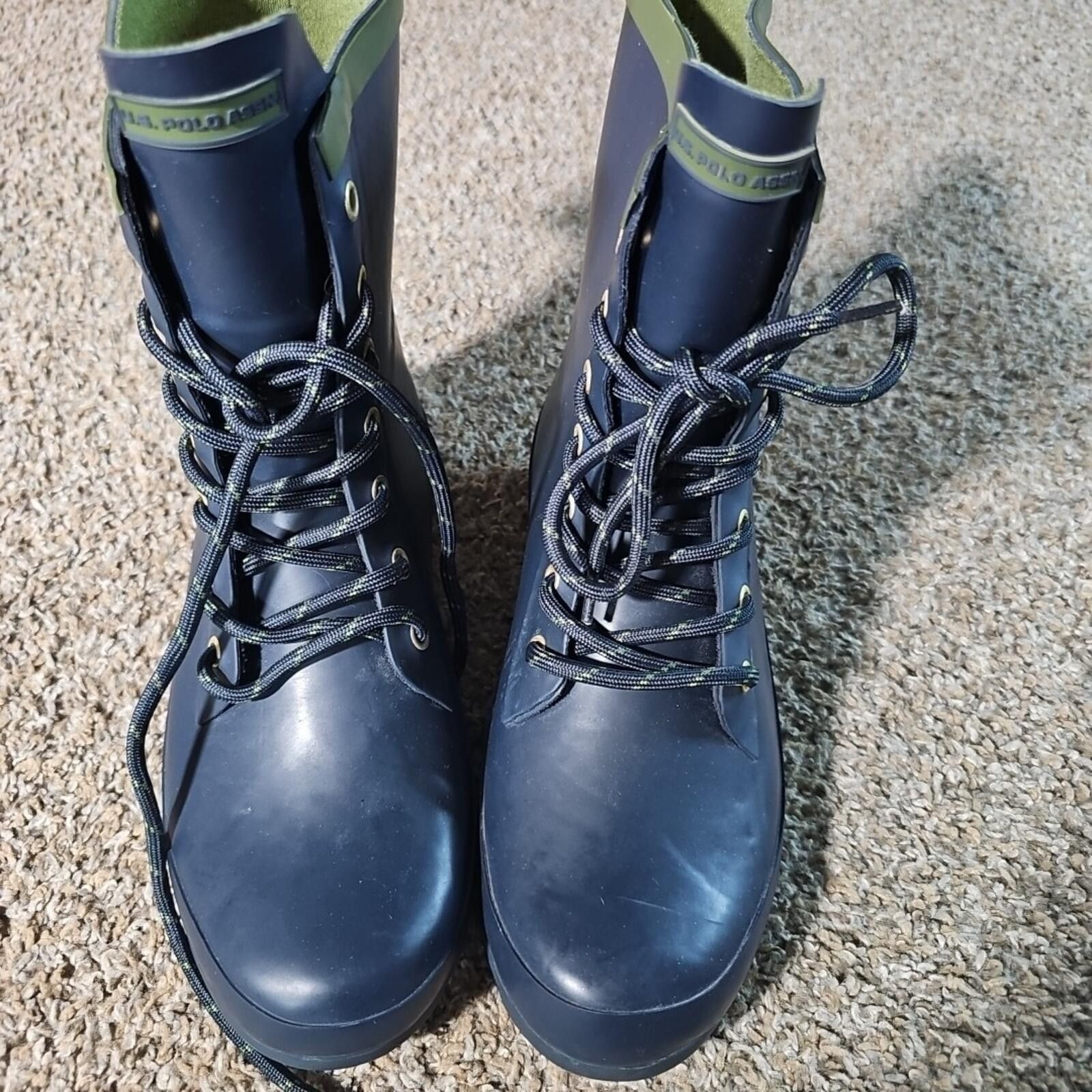 Polo Ralph Lauren U.S. Polo Jacky Lace Up Rubber Boots 9M NWT NWD Size US 9 / IT 39 - 3 Thumbnail