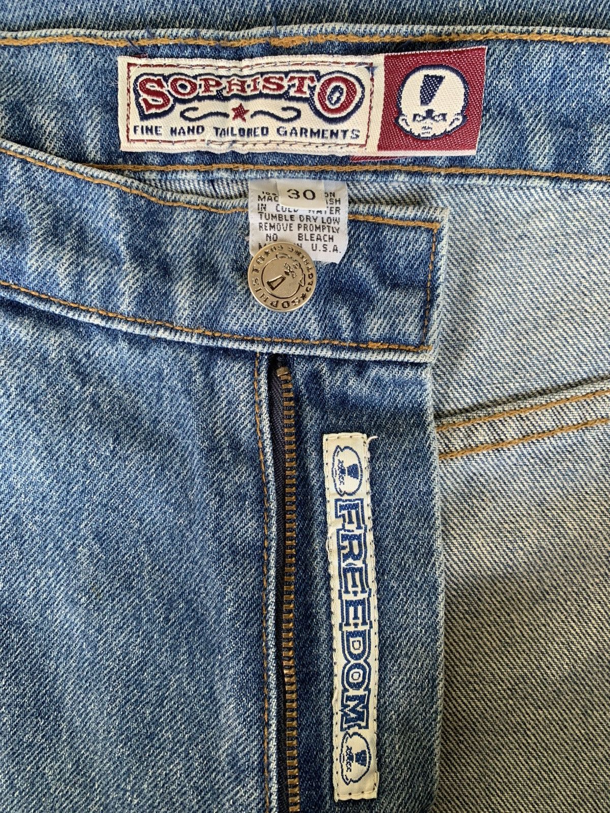 Blind Skateboards RARE 1990' Zero Sophisto Denim Jeans Size US 30 / EU 46 - 2 Thumbnail