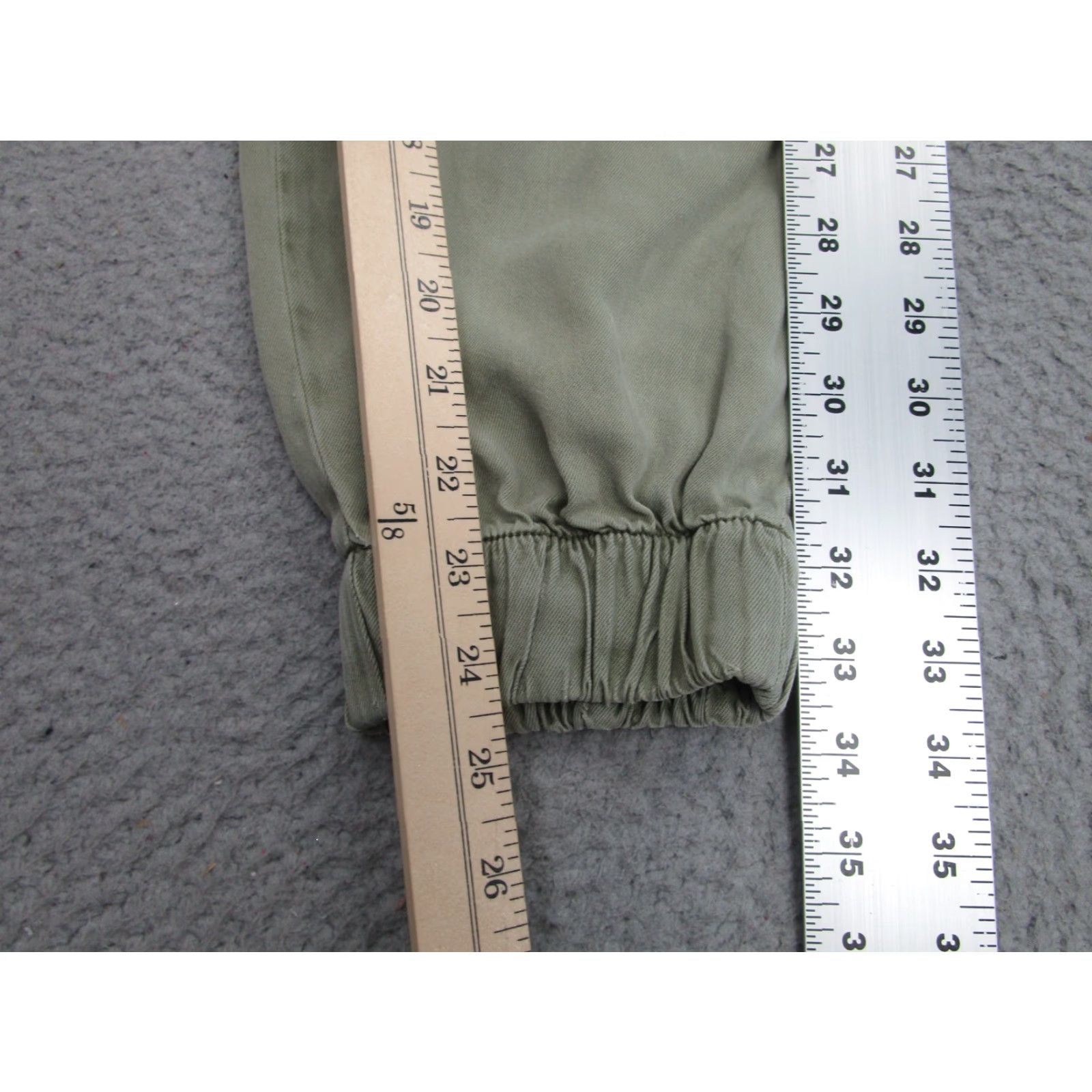 Allsaints ALLSAINTS Joggers Womens 2 Army Green Cargo Lira Trousers Military Pants Boho Tightening? Size 26" / US 2 / IT 38 - 3 Thumbnail