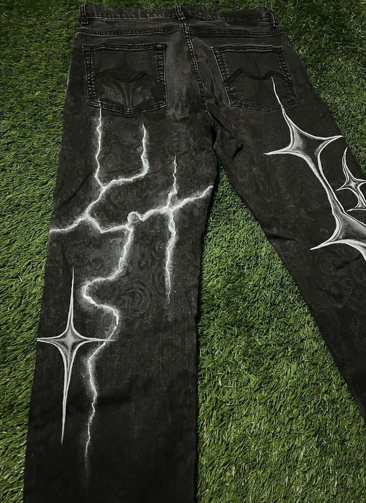 Other Custom Painted Deliriaisdead Jeans 1of1 Y2K Size US 34 / EU 50 - 7 Thumbnail