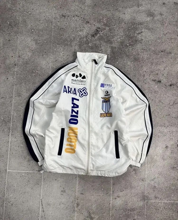 Japanese Brand × Vintage Nike Lazio Vintage Zip Hoodie Football Soccer Jersey Size US S / EU 44-46 / 1 - 1 Thumbnail