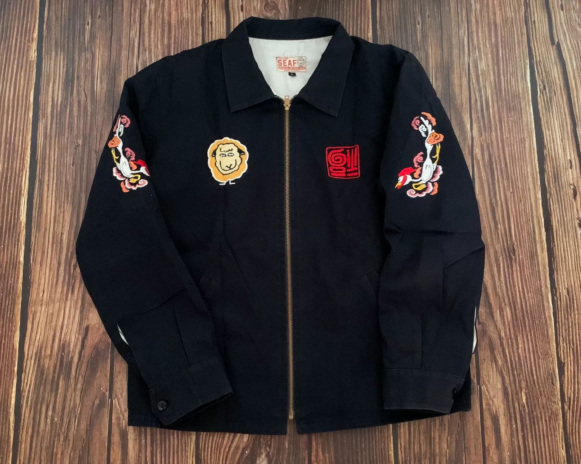 TOYS McCOY embroidered black jacket with unique designs Size US L / EU 52-54 / 3 - 1 Thumbnail