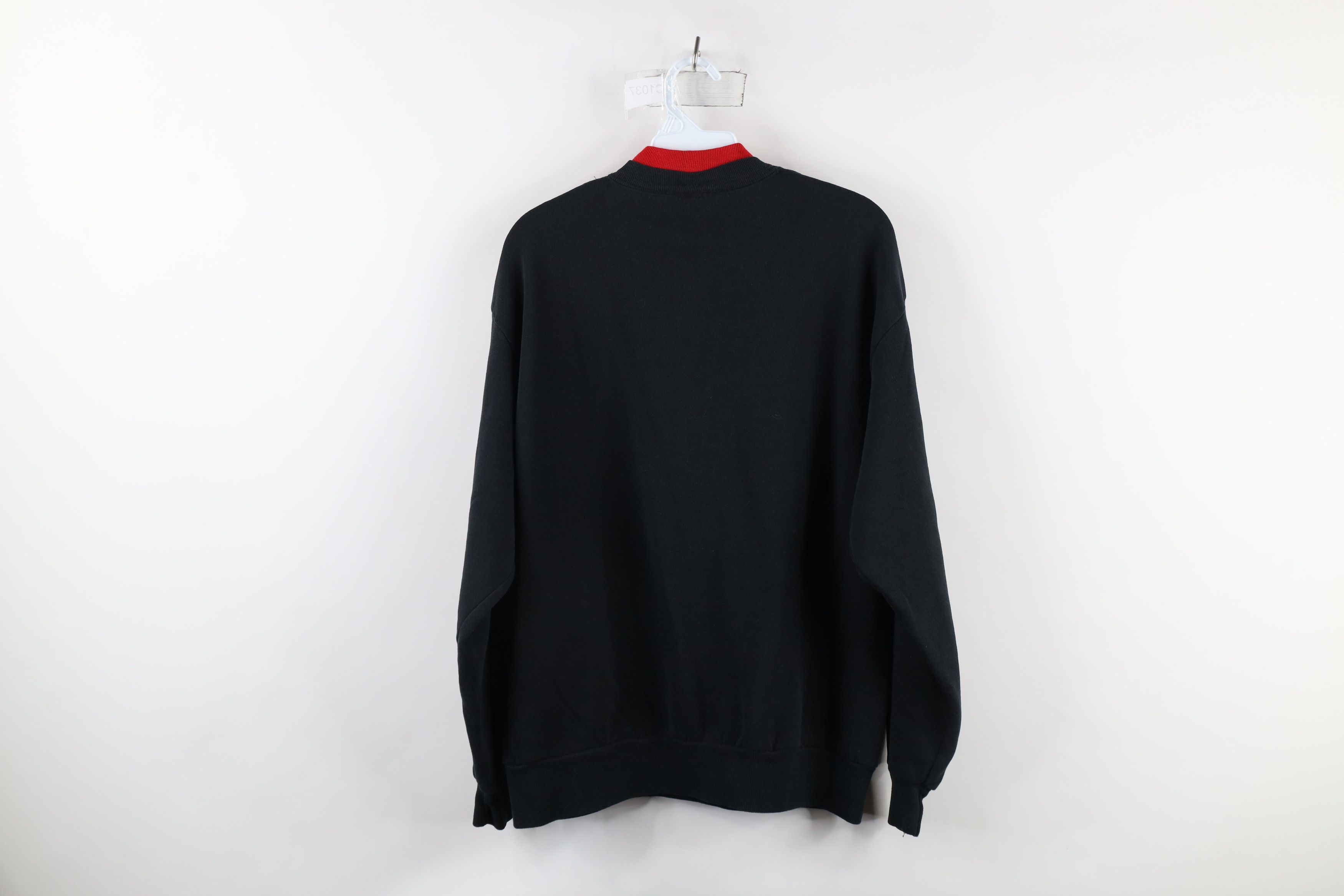 Vintage Vintage 90s Streetwear Cat Kitten Layered Sweatshirt Black Size L / US 10 / IT 46 - 10 Thumbnail