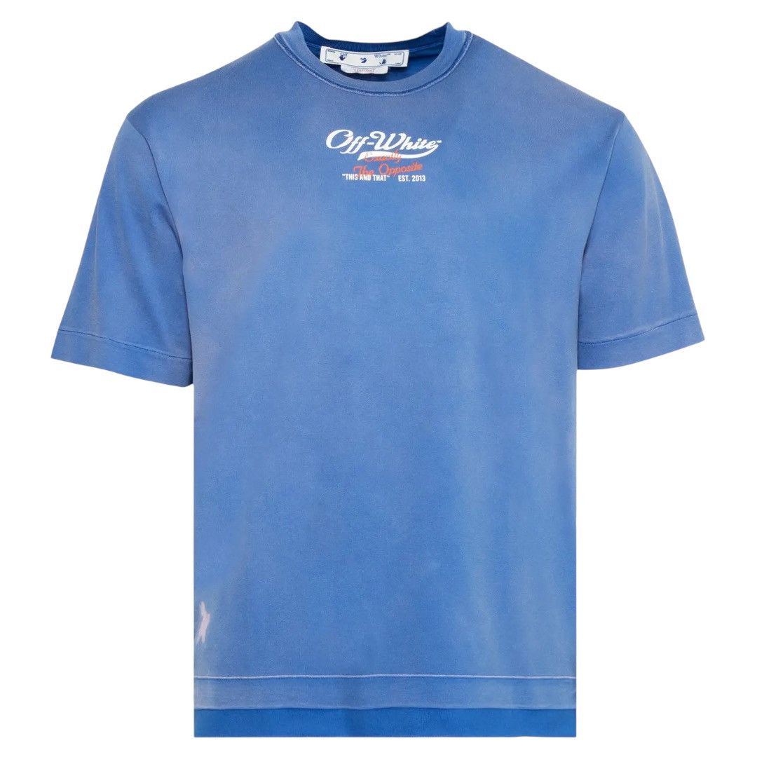 Off White Waves Tee | Grailed