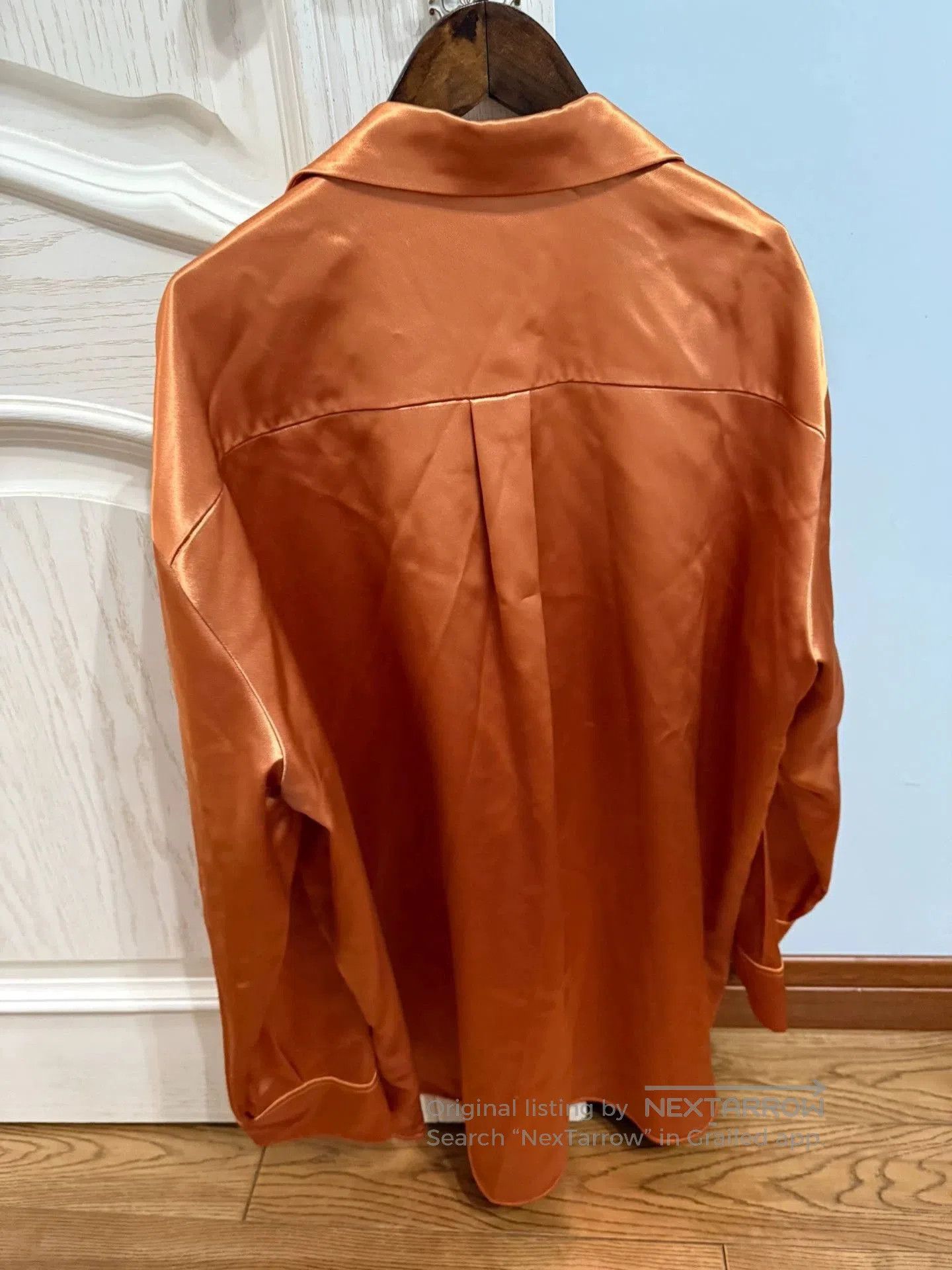 Jil Sander Orange Long Sleeve Button-Up Shirt Size S. Size US S / EU 44-46 / 1 - 3 Thumbnail