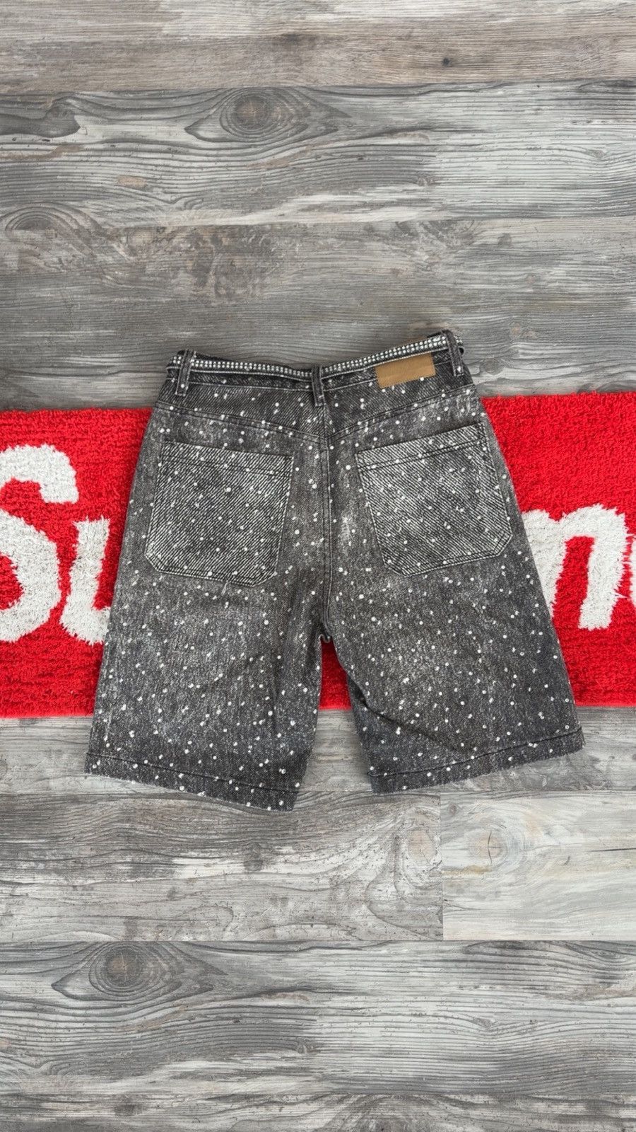 Other Rhinestone jean shorts Size US 30 / EU 46 - 2 Thumbnail
