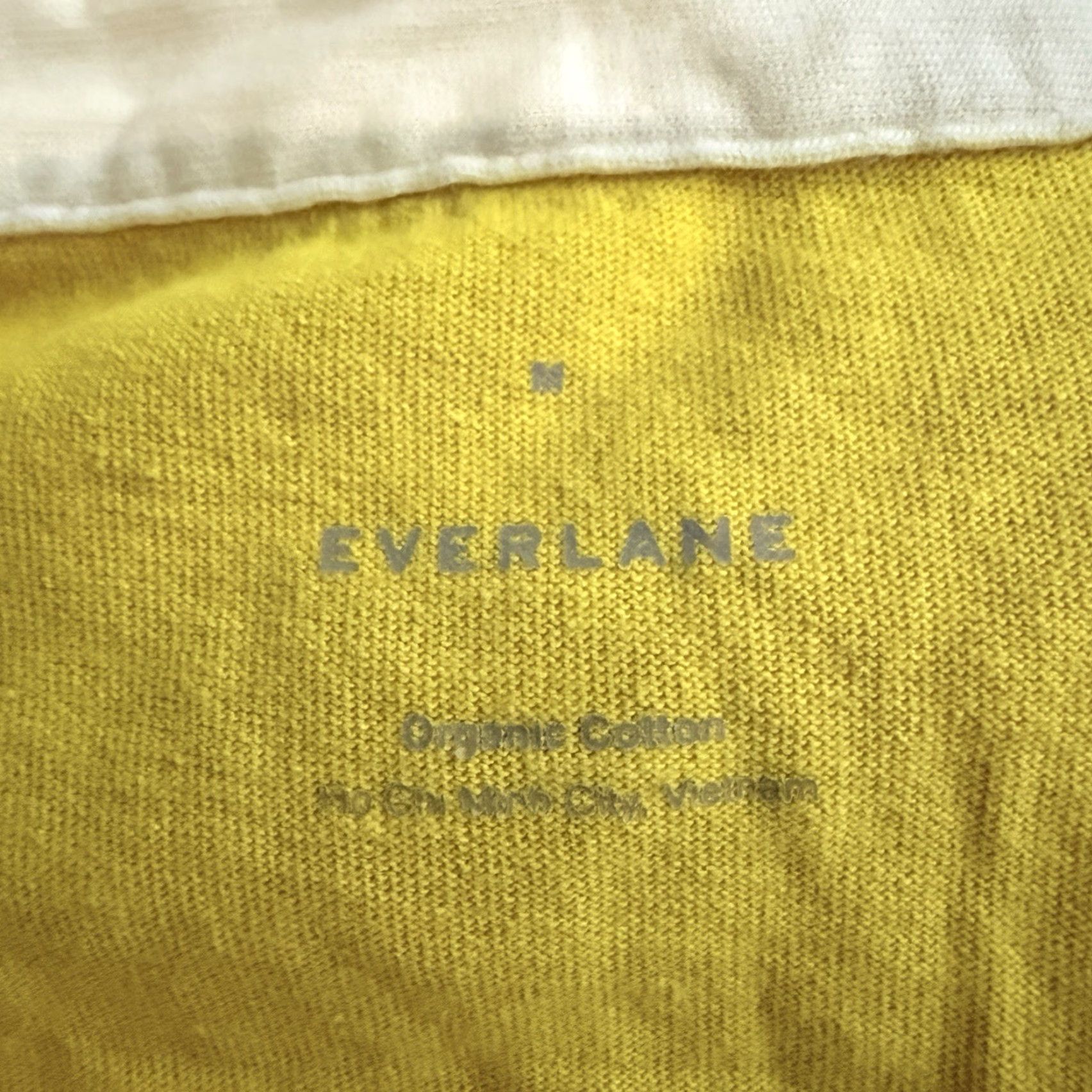 Everlane Everlane Yellow Long Sleeve Polo Shirt Womens M 100% Cotton Size M / US 6-8 / IT 42-44 - 4 Thumbnail