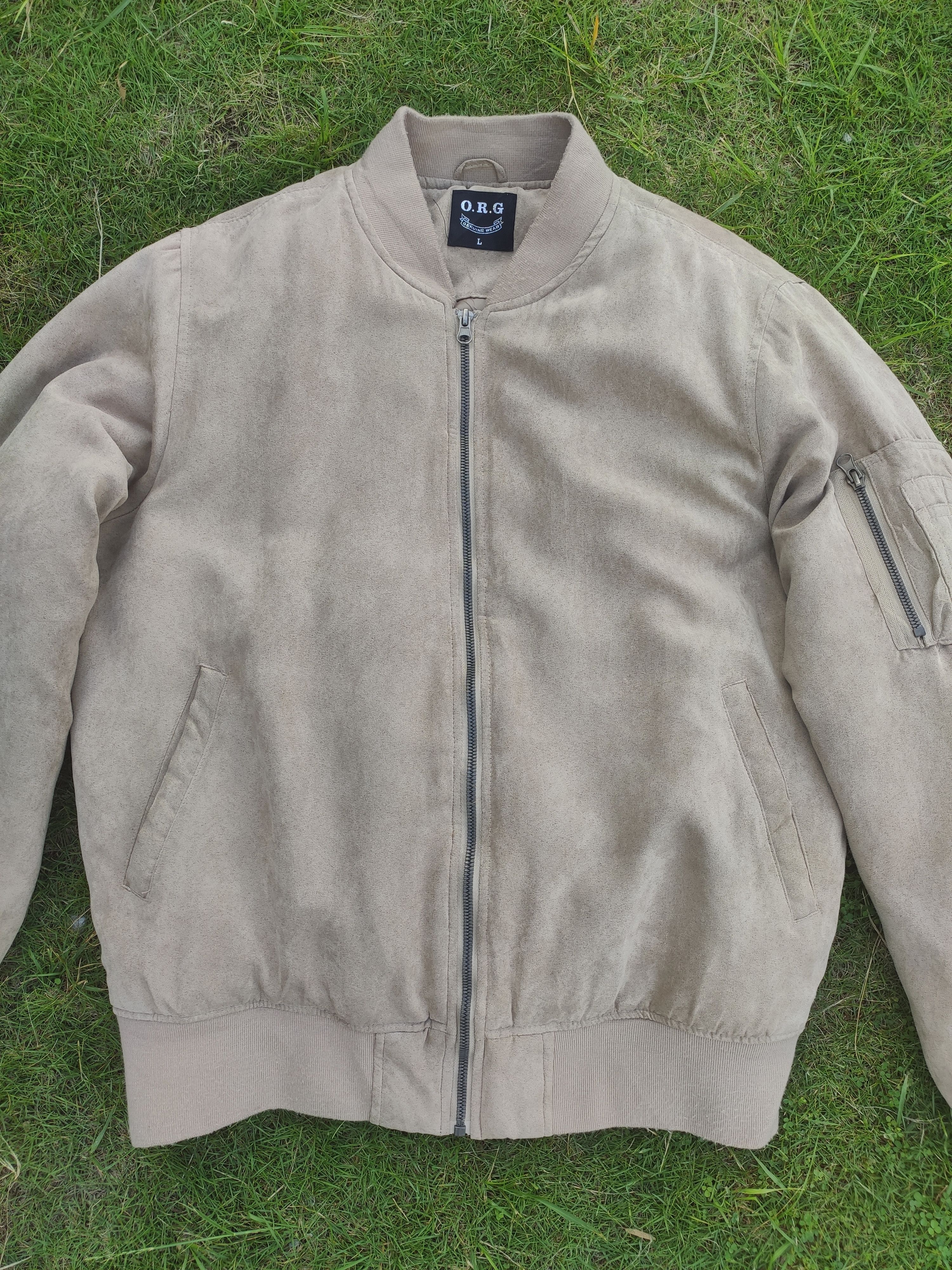 Japanese Brand Vintage O.R.G Velour / Velvet Bomber Jacket Size US L / EU 52-54 / 3 - 2 Thumbnail