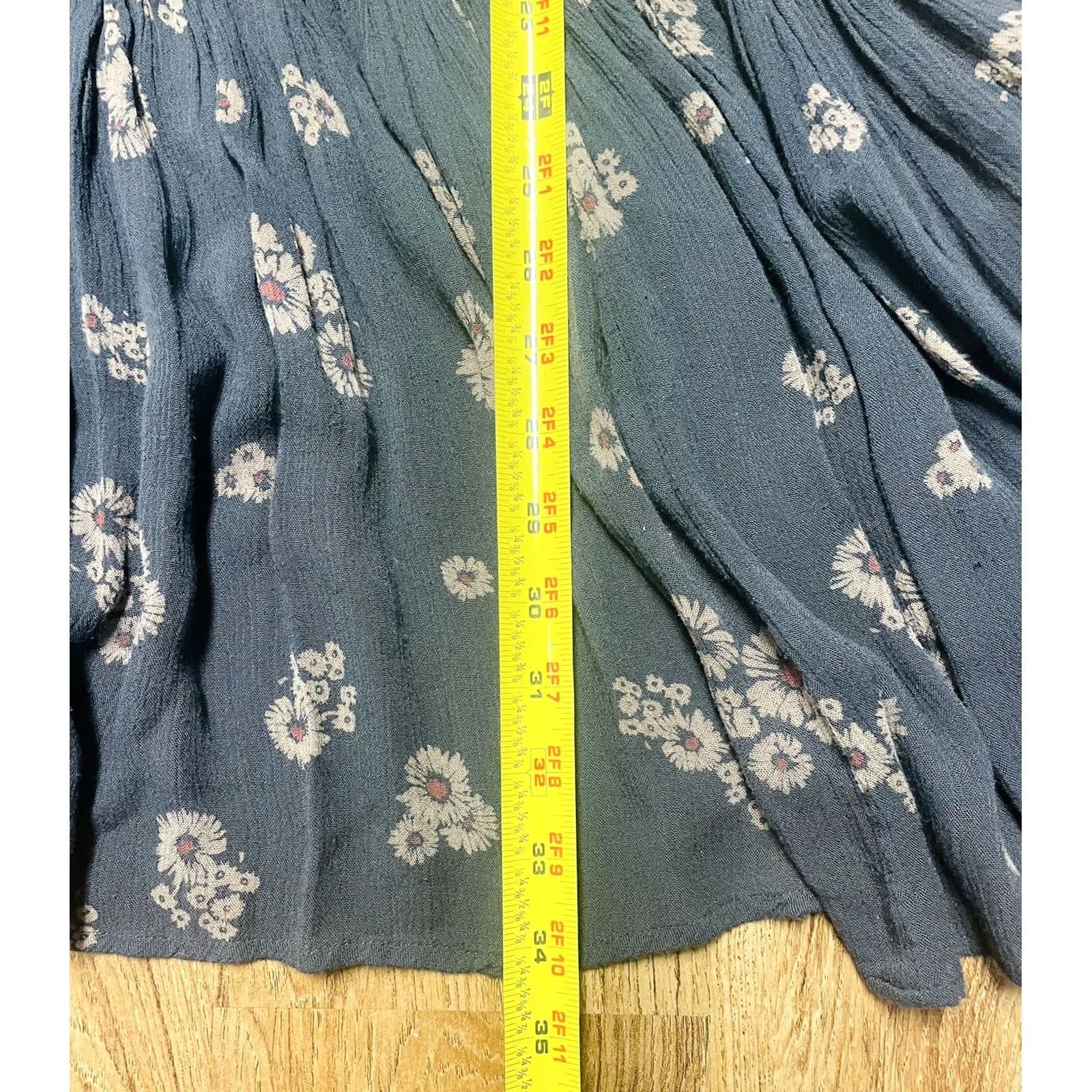 Free People VINTAGE? No — Free People Dress Floral Brown Hippie Bohemian Women’s Small Knee Length Long Sleeve Rayon Cotton Blend Shirt? Size S / US 4 / IT 40 - 7 Thumbnail