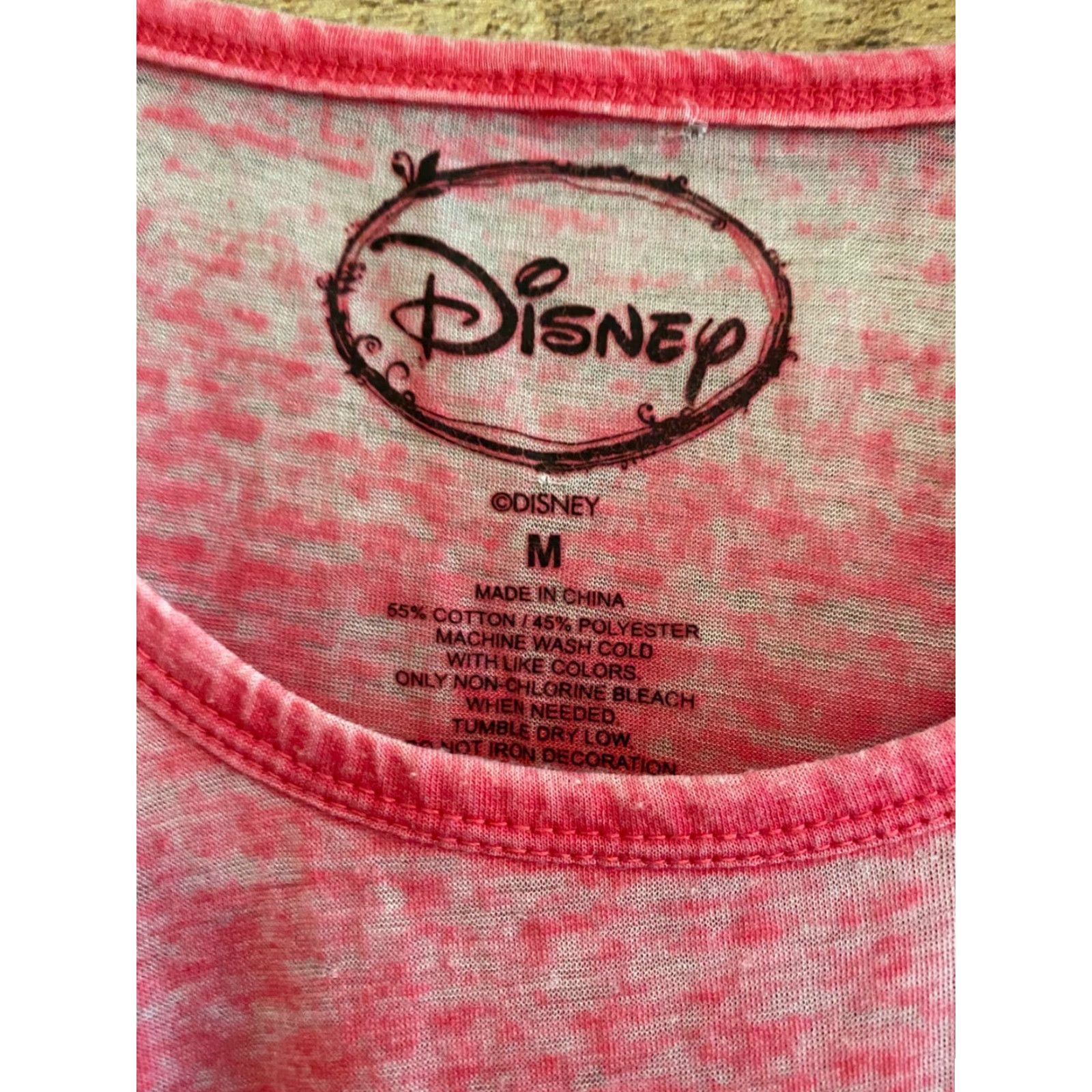 Disney VINTAGE Disney Mickey Mouse America Flag Retro Distressed Adult womens Medium Pink T-Shirt Graphic Tee Size M / US 6-8 / IT 42-44 - 2 Thumbnail