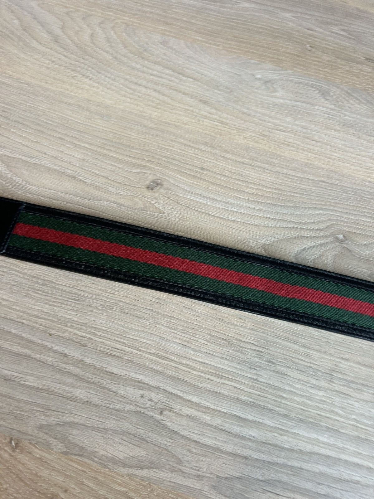 Gucci GG Web Stripe Belt - Black and Red, Iconic GG Buckle Size 38 - 4 Thumbnail
