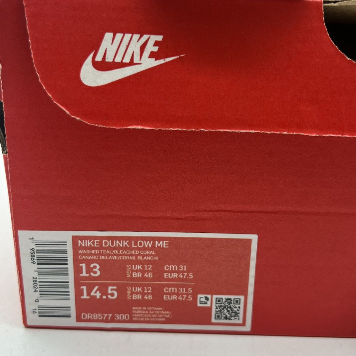 Nike Nike dunk low washed teal snakeskin Size US 13 / EU 46 - 6 Thumbnail