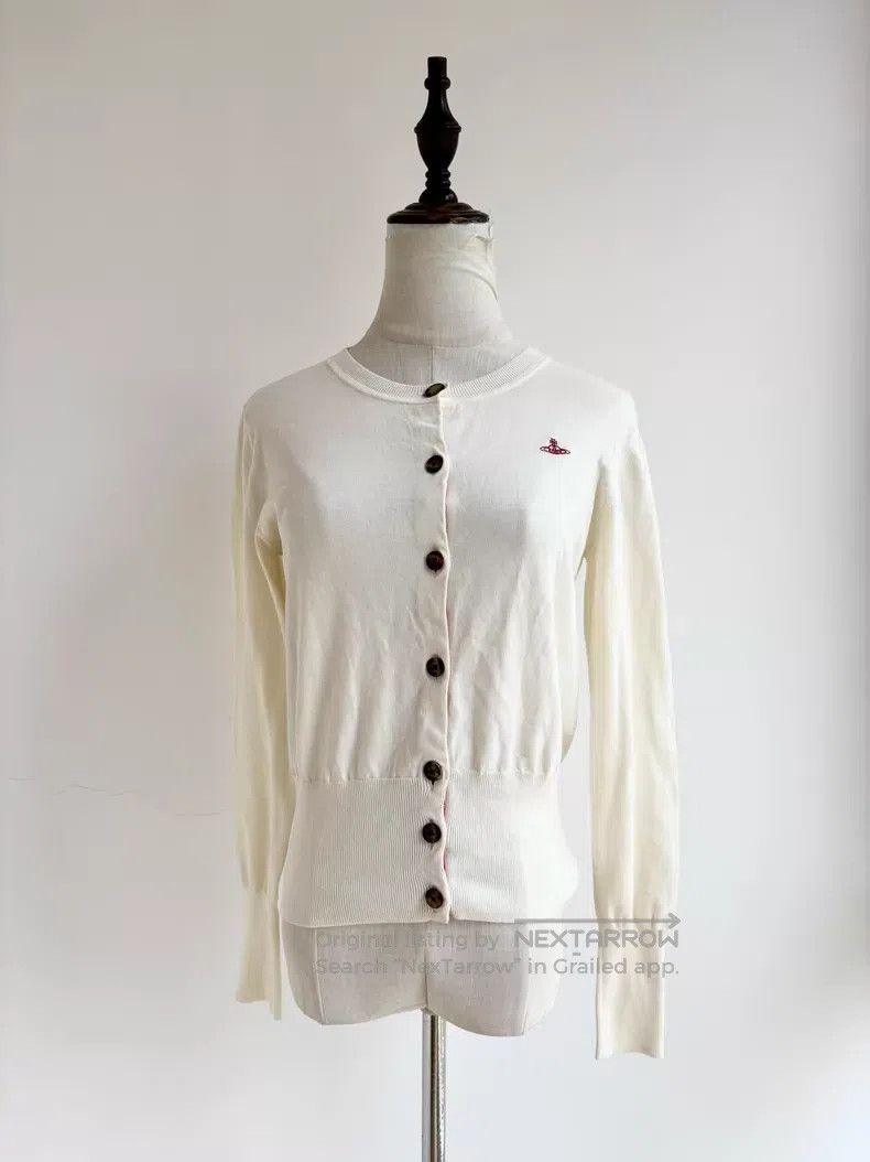 Vivienne Westwood Vivienne Westwood White Saturn knitted sweater Size XS / US 0-2 / IT 36-38 - 2 Thumbnail