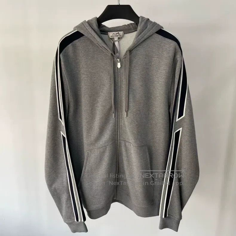 Hermes Hermes Grey Casual Zipper Jacket Size M / US 6-8 / IT 42-44 - 1 Thumbnail
