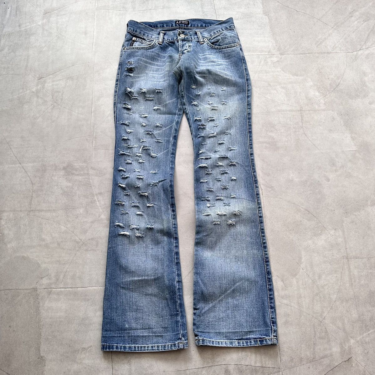 Hysteric Glamour × Undercover Y2K Armani Hysteric Glamour Style Punk Jeans Ed Hardy Vibe Size 28" / US 6 / IT 42 - 1 Thumbnail