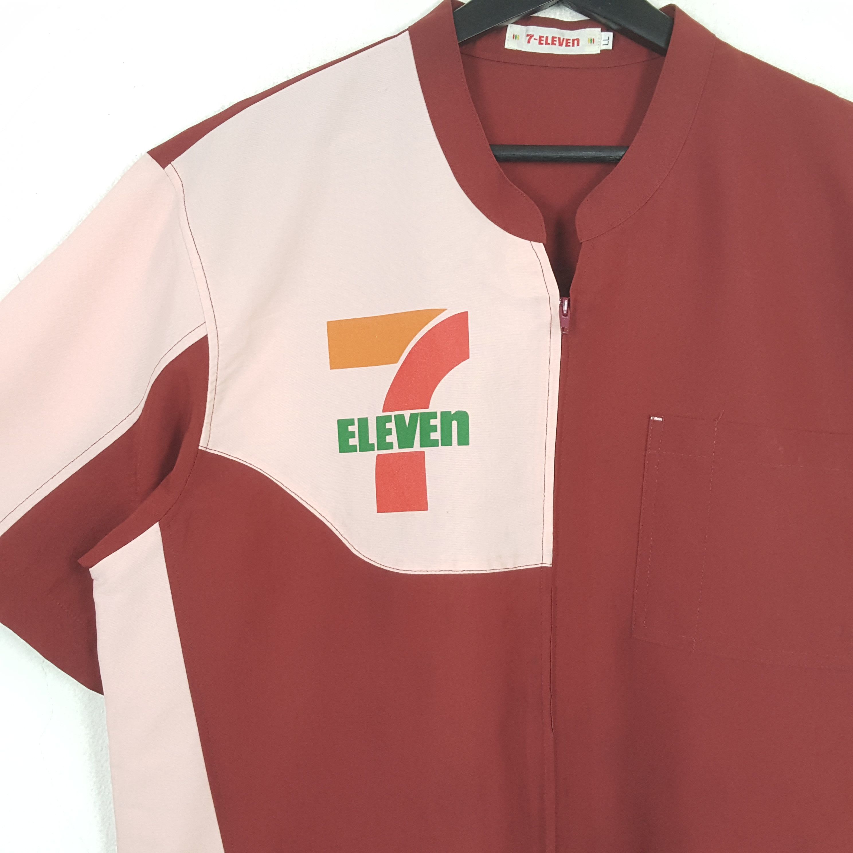Japanese Brand × Vintage 7-ELEVEN Japanese Workwear Uniform Jacket C276N76 Size US L / EU 52-54 / 3 - 2 Thumbnail