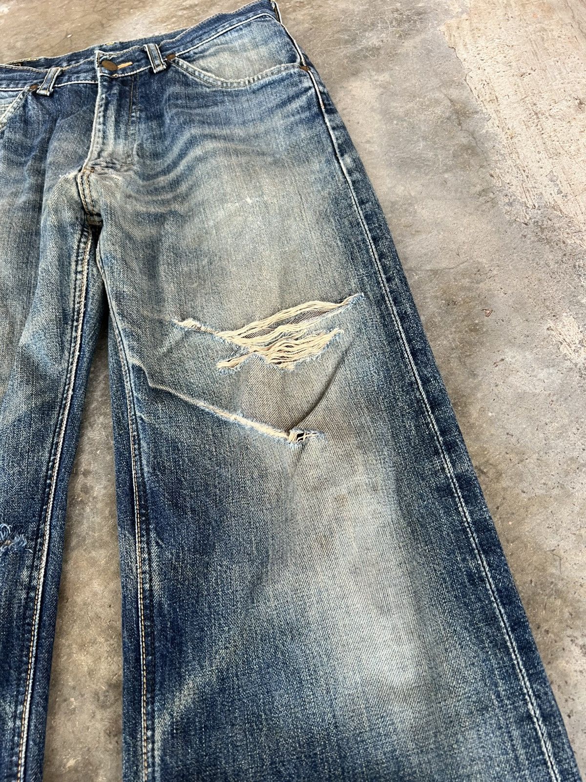 Lee Vintage Lee Riders Sanforized Distress Jean Size US 30 / EU 46 - 9 Thumbnail