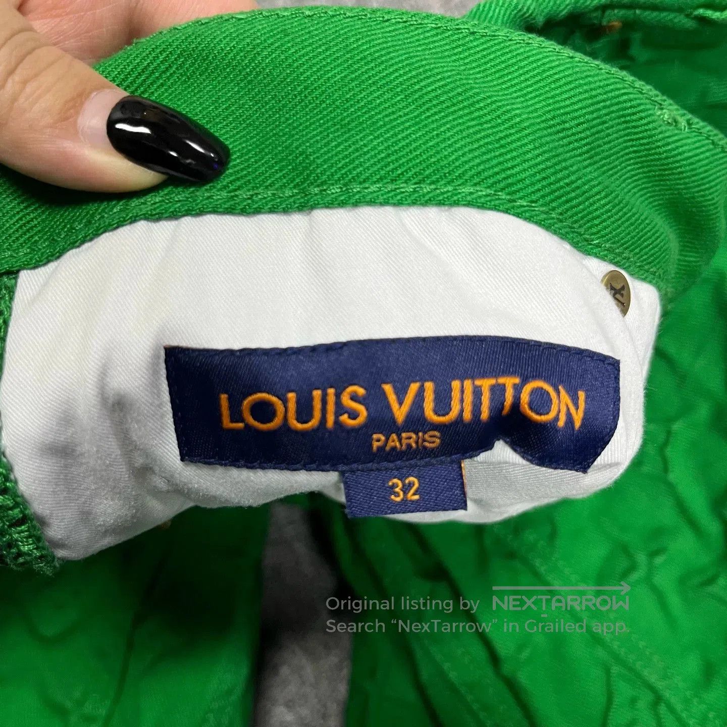 Louis Vuitton Louis Vuitton Green Workwear Solid Jeans. Size US 32 / EU 48 - 4 Thumbnail