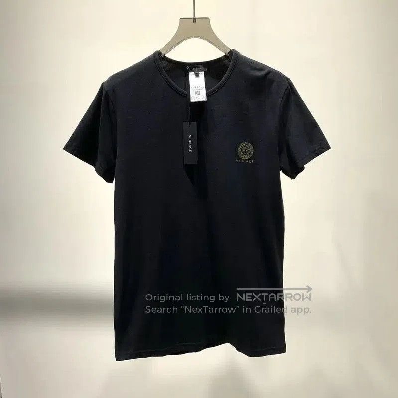 Versace Versace Men's Black Cotton T-Shirt . Size US M / EU 48-50 / 2 - 1 Thumbnail
