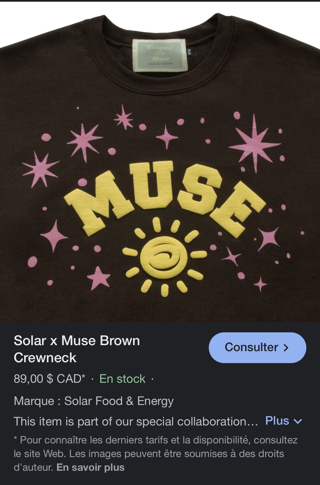 Other Solar x Muse Brown Sweatshirt Size US S / EU 44-46 / 1 - 4 Thumbnail