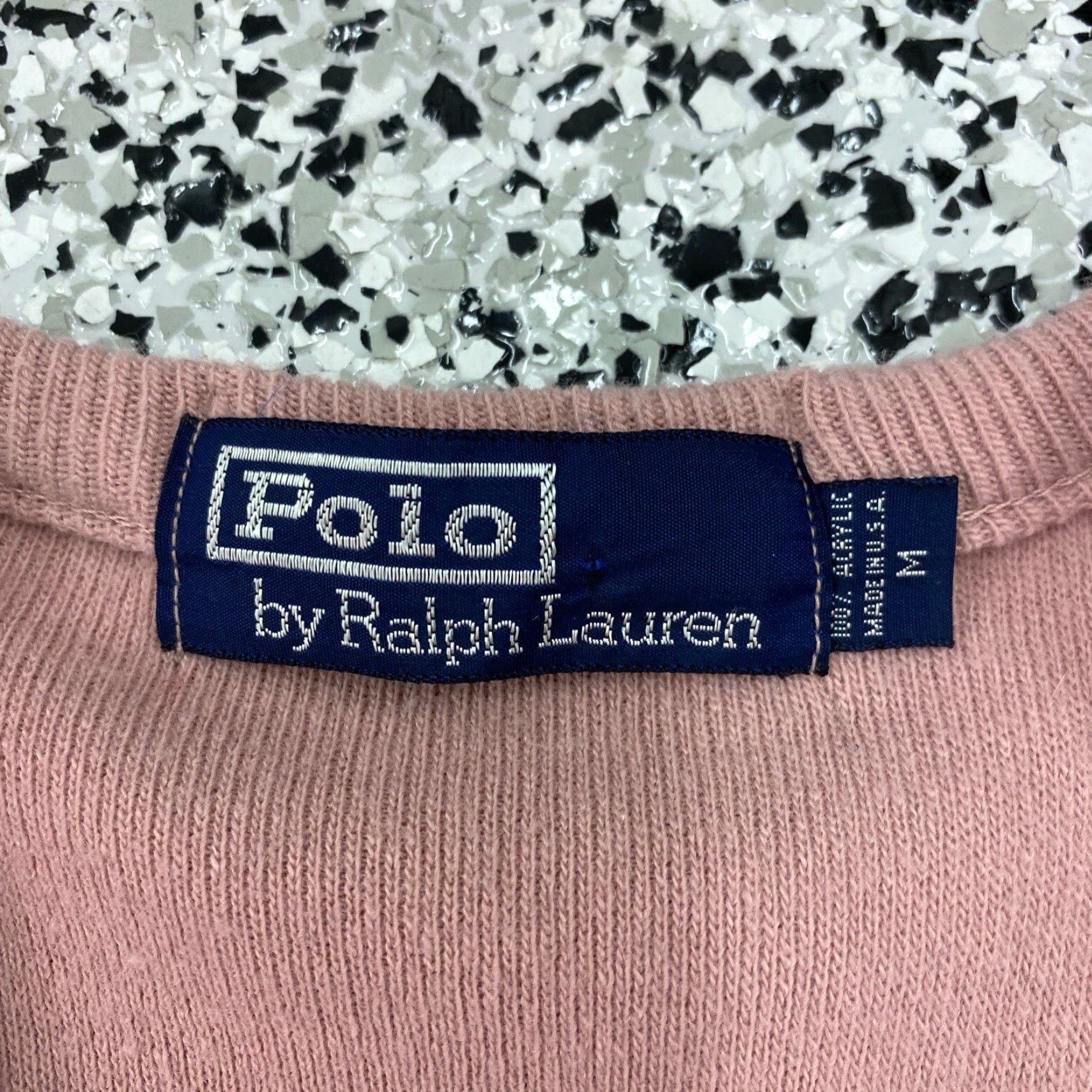 Polo Ralph Lauren VINTAGE Polo Ralph Lauren Sweater Shirt Mens Size M Dusty Pink Crew Neck Pullover Knit Regular 90s Preppy Logo Embroidered Size US M / EU 48-50 / 2 - 3 Thumbnail