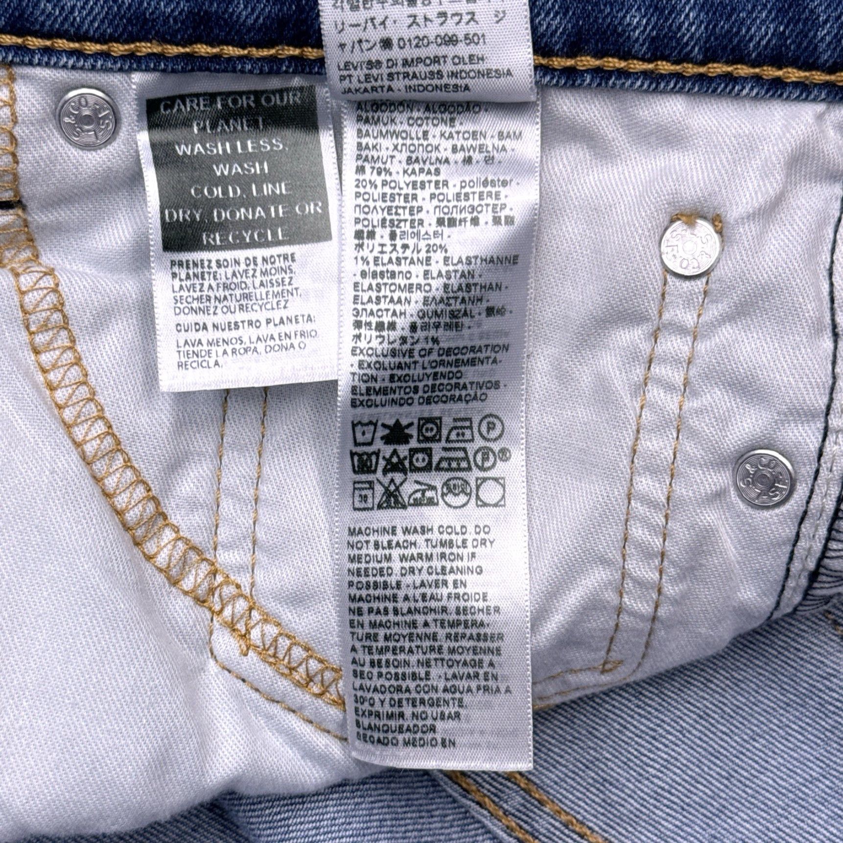 Levi's Levi's 511 Jeans Mens 29x30 Blue Mid Rise Slim Stretch Denim 5-Pocket Modern American Size US 29 - 7 Thumbnail