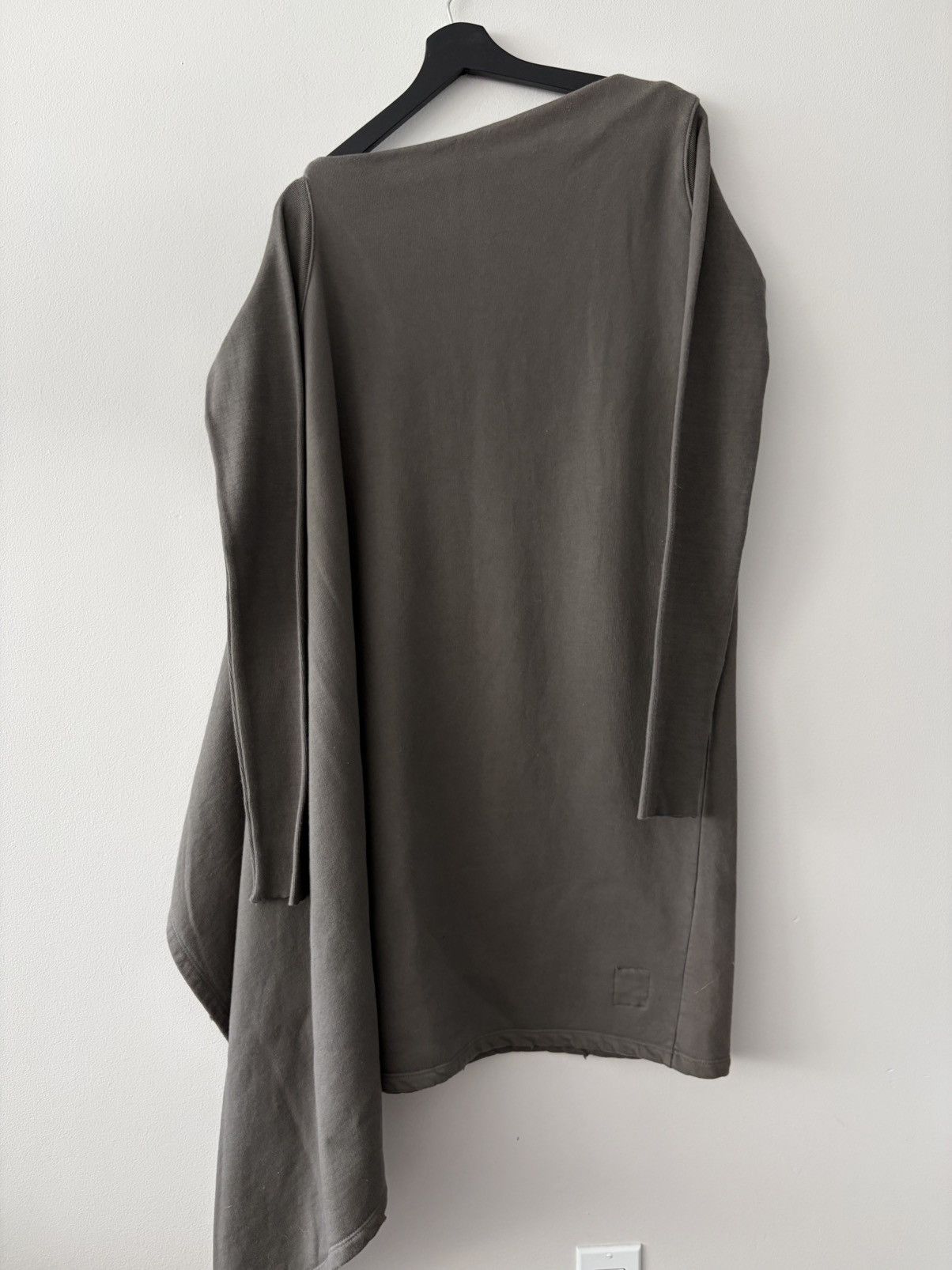Rick Owens Drkshdw Rick Owens DRKSHDW Asymmetric Fleece Top Size US M / EU 48-50 / 2 - 1 Thumbnail