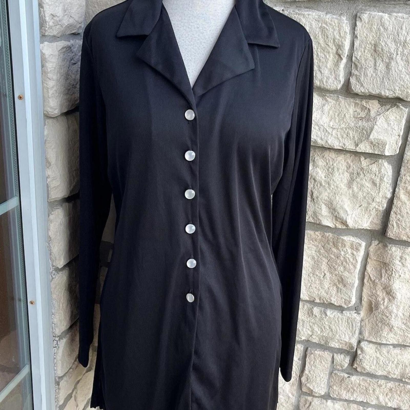Other Vintage Forenza Womens L Long Sleeve blouse 80's. Size L / US 10 / IT 46 - 2 Thumbnail