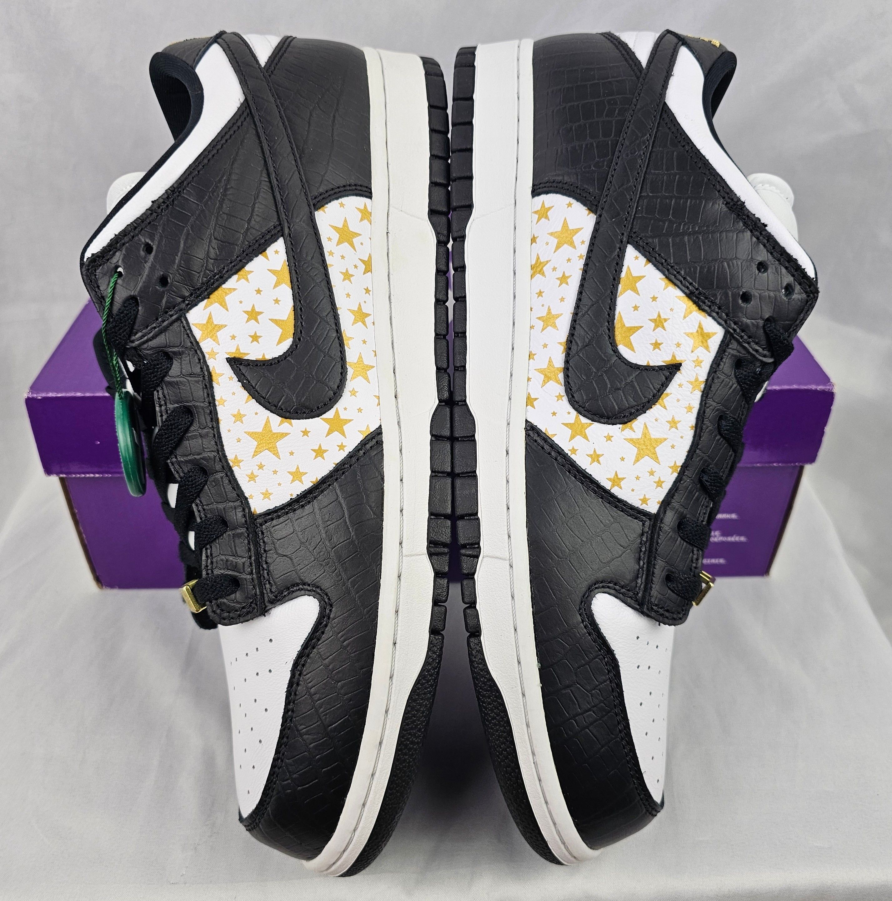 Nike Nike Dunk SB Low x Supreme Stars Black 2021 Men's Size 13 US Size US 13 / EU 46 - 5 Thumbnail
