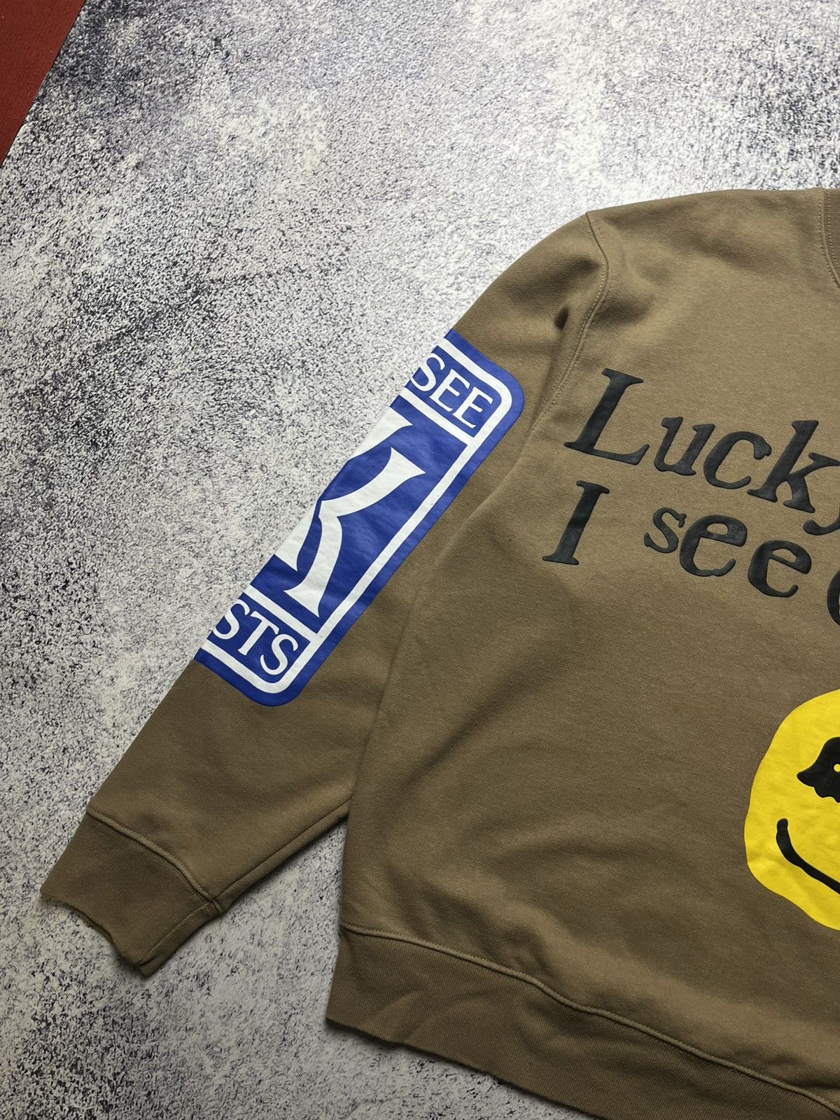 Rap Tees Lucky Me I See Ghosts Smiley Face Rap Hip Hop Sweatshirt Size US M / EU 48-50 / 2 - 6 Thumbnail