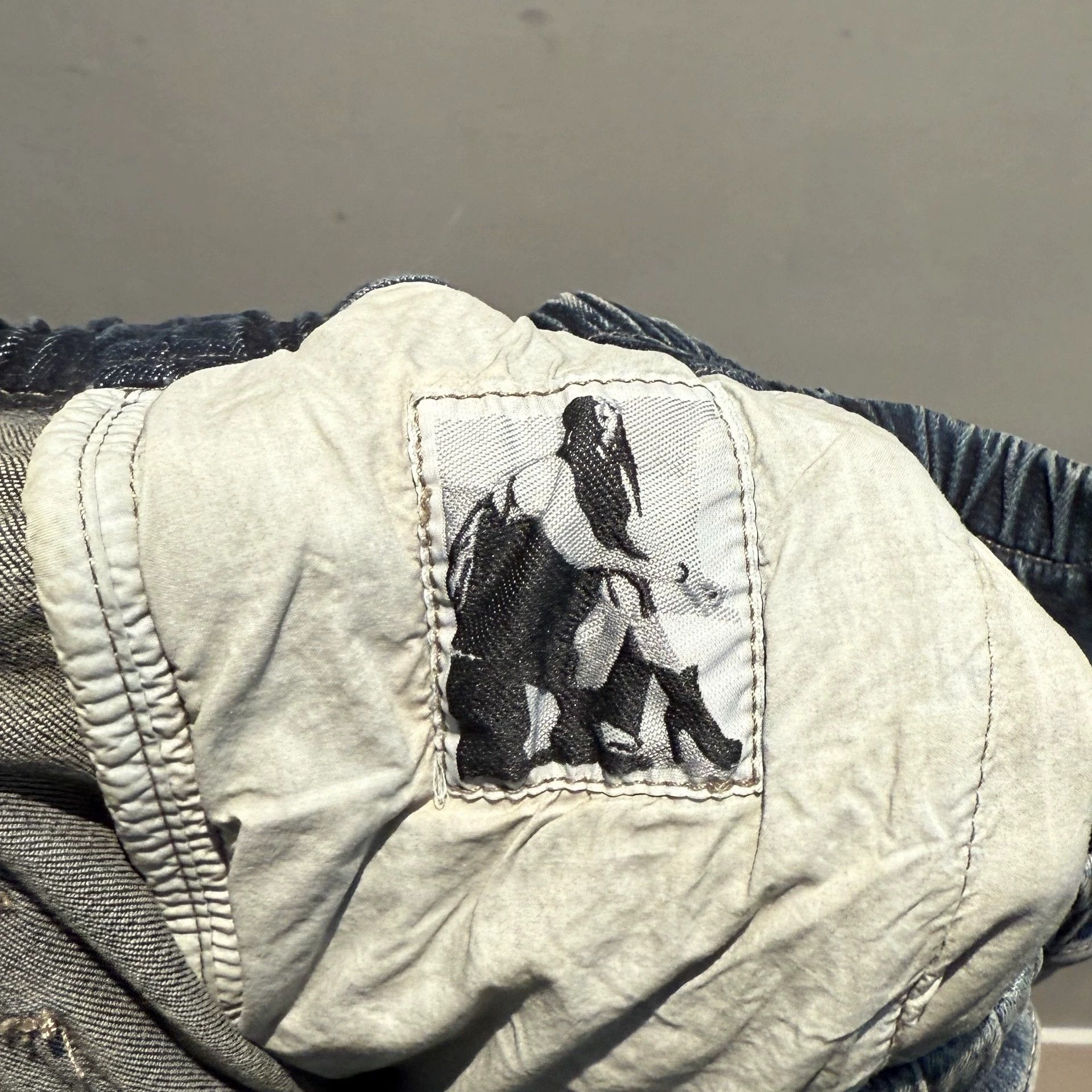 Rick Owens Rick Owens Drkshdw Denim Washed Blue Cargo Belas Pants Size US 30 / EU 46 - 5 Thumbnail