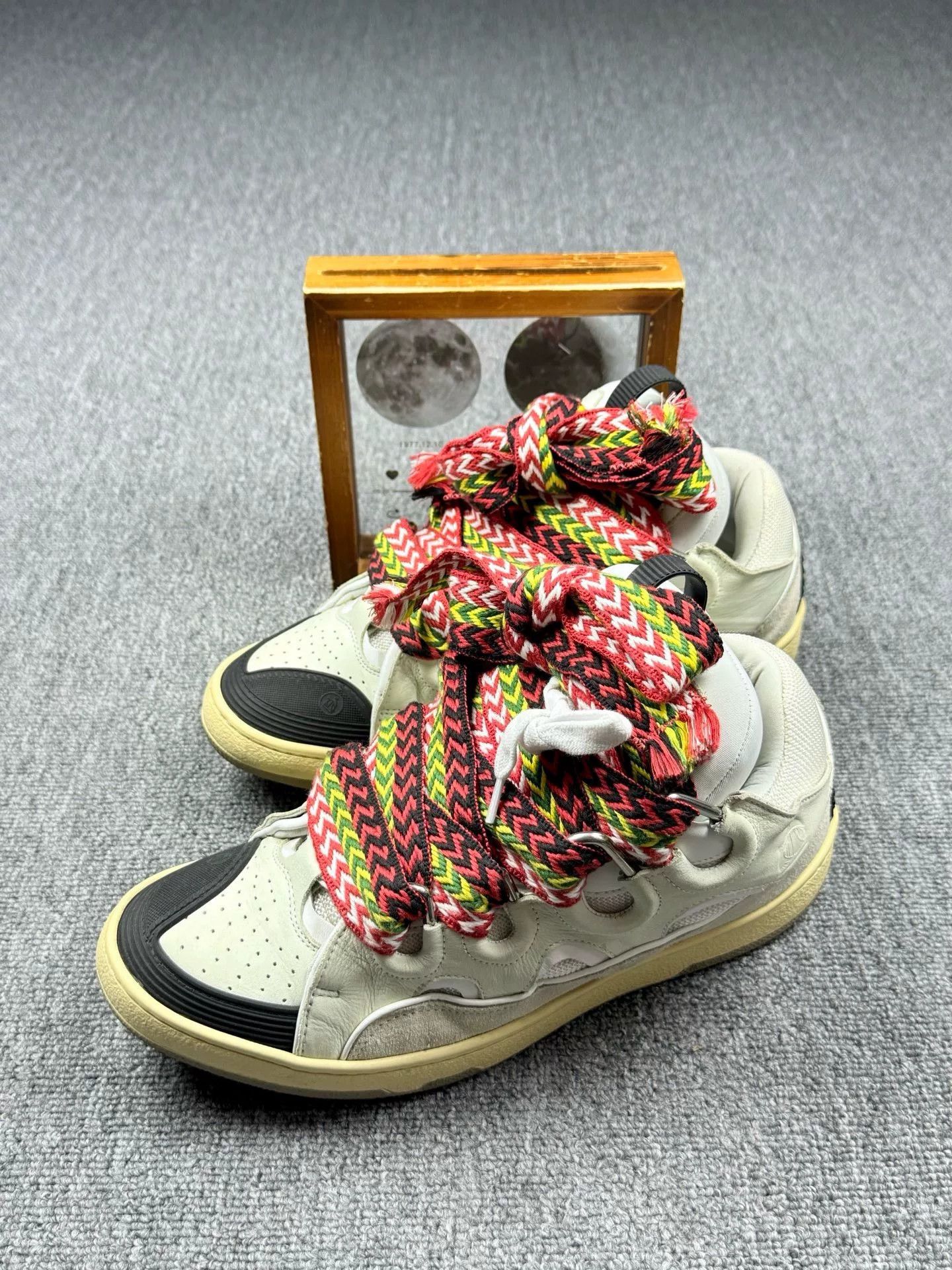 Lanvin Lanvin Patchwork White Lowtop Sneakers 10 Men Size US 10 / EU 43 - 1 Thumbnail