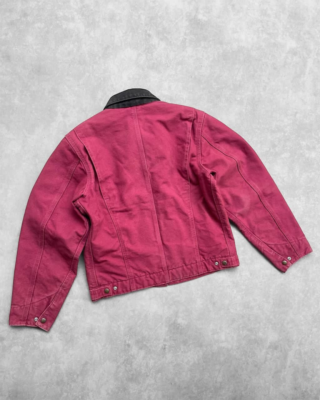 Carhartt Vintage Rapsberry Carhartt Detroit Jacket WJ097-RBY Size US S / EU 44-46 / 1 - 5 Thumbnail