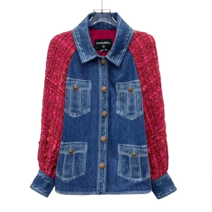 Chanel Chanel Tweed Denim Panel Jacket Size XS / US 0-2 / IT 36-38 - 1 Thumbnail