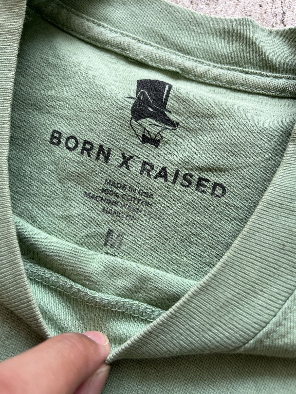 Born X Raised Born x Raised Rocker OG Logo Tee Size US M / EU 48-50 / 2 - 4 Thumbnail