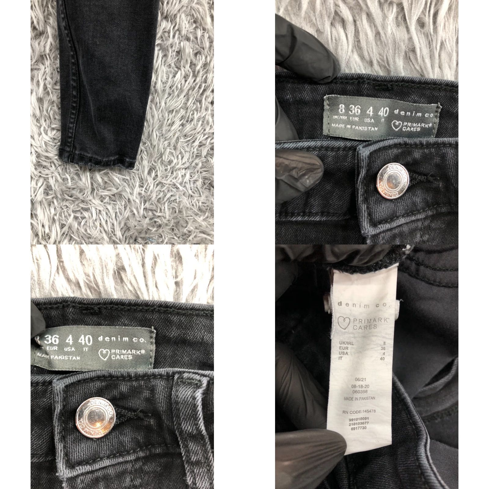 Denim & Co. VINTAGE Denim & Co Jeans Size 4 Womens Dark Wash Black Primark Cares Skinny Size 27" / US 4 / IT 40 - 8 Thumbnail