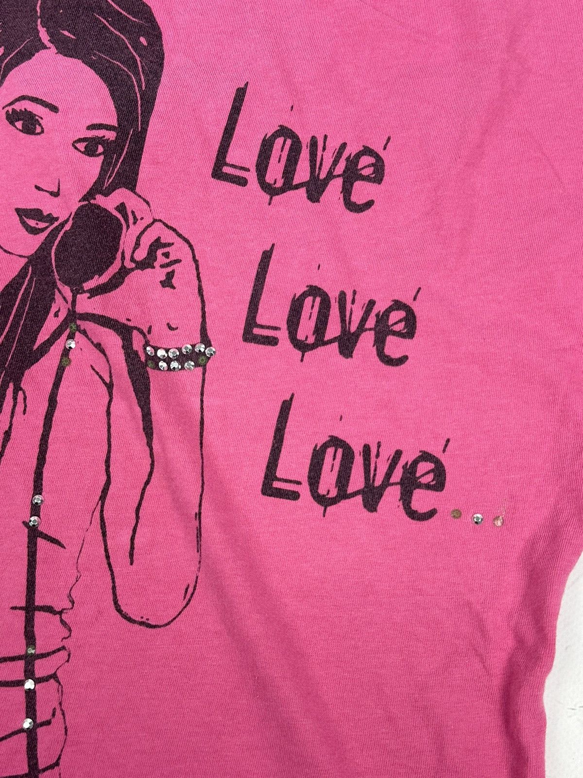 Japanese Brand × Vintage Vintage Printed Pink Short Sleeve Tee Size M / US 6-8 / IT 42-44 - 4 Thumbnail