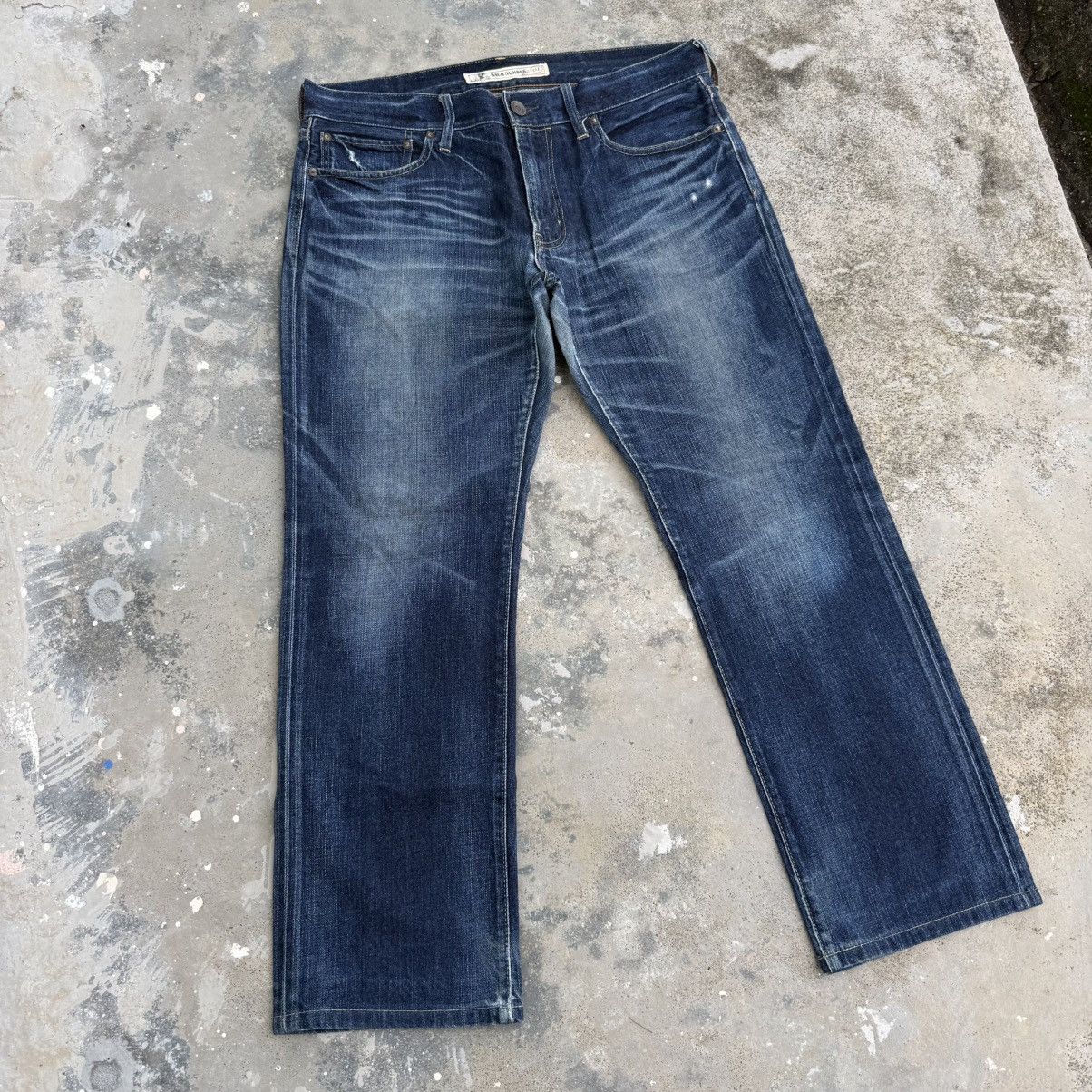 Japanese Brand VINTAGE BACK NUMBER DENIM JEAN PANTS Size US 36 / EU 52 - 2 Thumbnail