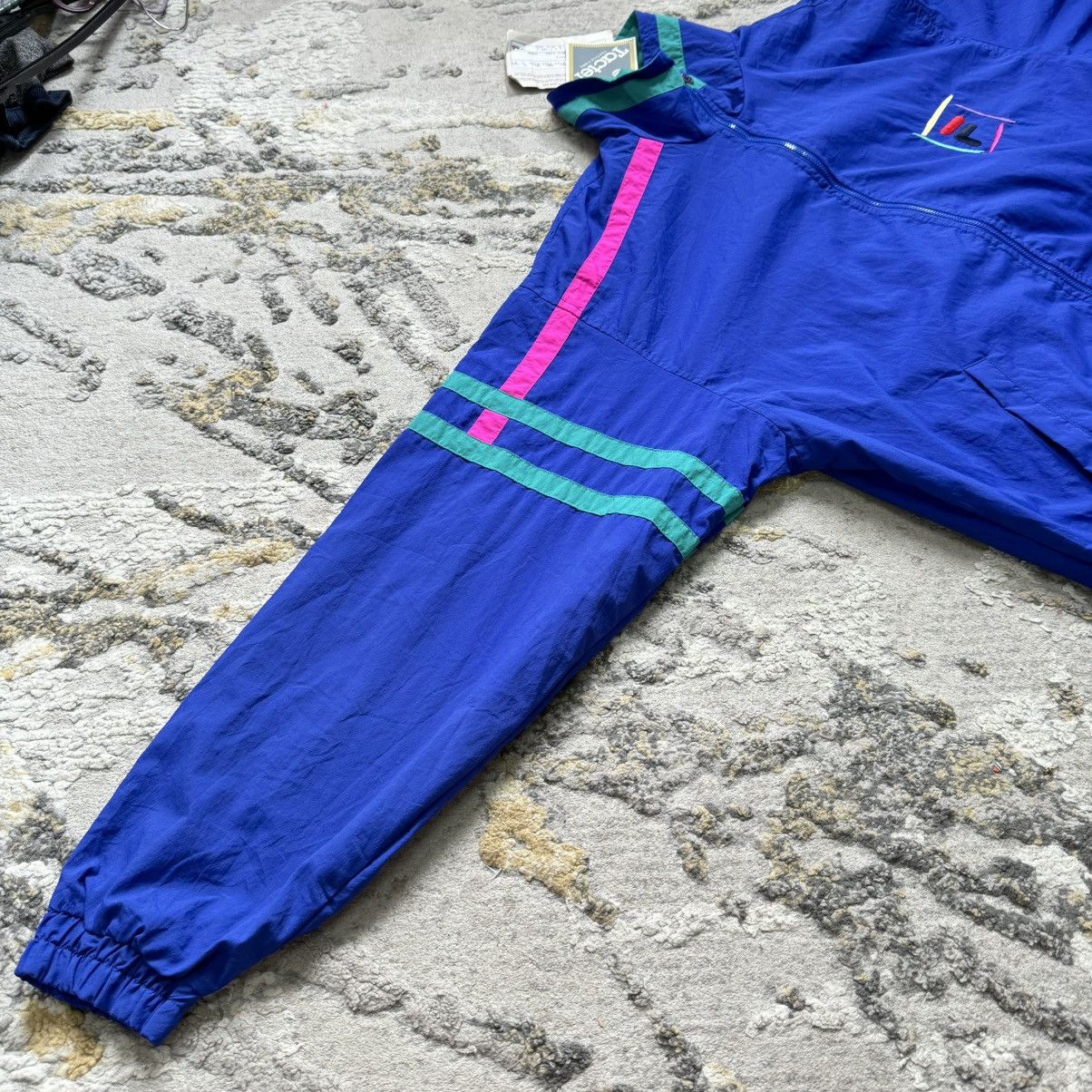 Fila Vintage 90s Fila Tactel Windbreaker Jacket Size US L / EU 52-54 / 3 - 8 Thumbnail