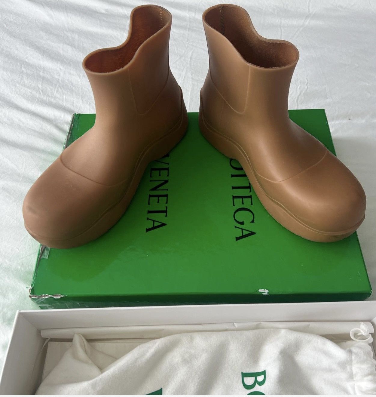 Bottega Veneta Puddle Boots (Brown) Size US 9 / EU 42 - 3 Thumbnail