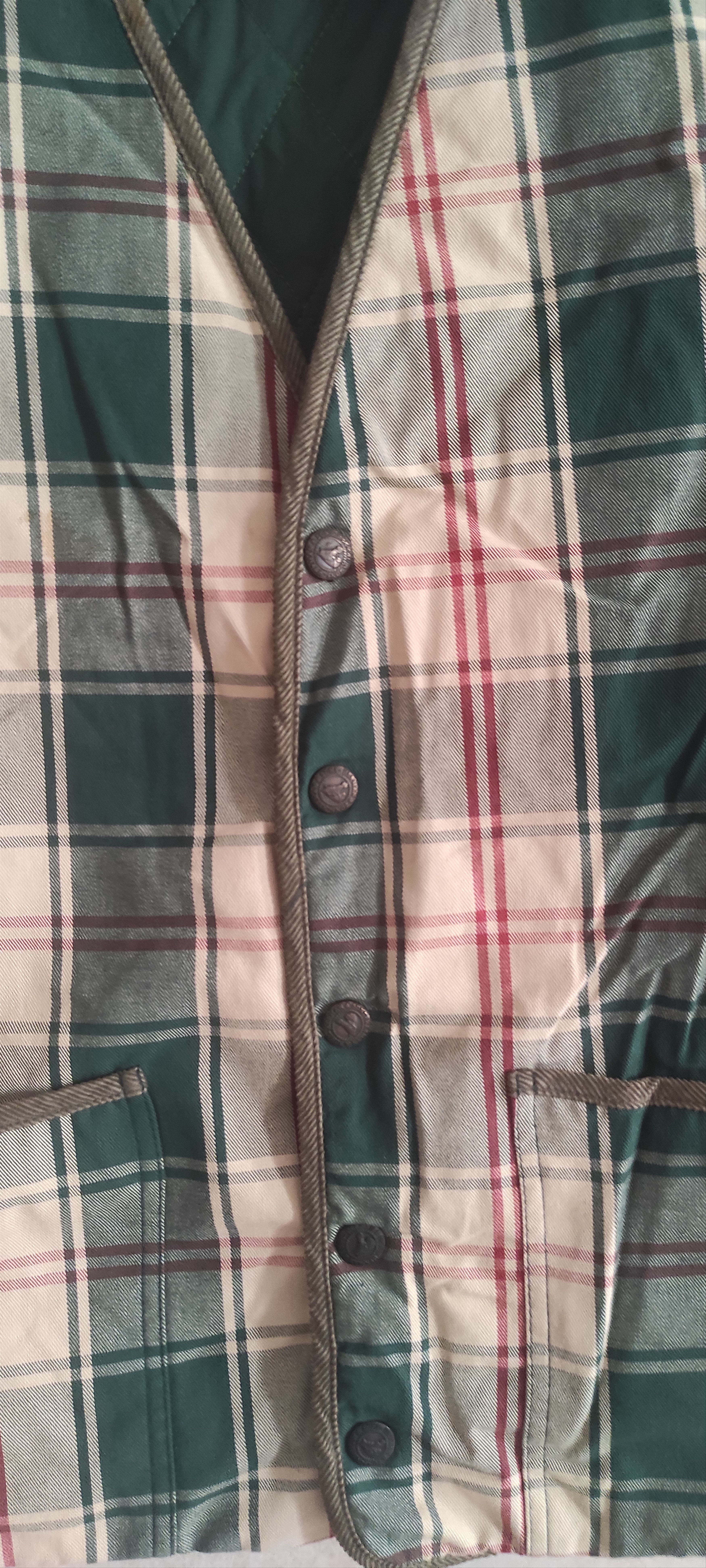 Vintage Herman & Sons Reversible Quilted Lining Plaid Mens Vest L Size US L / EU 52-54 / 3 - 20 Thumbnail