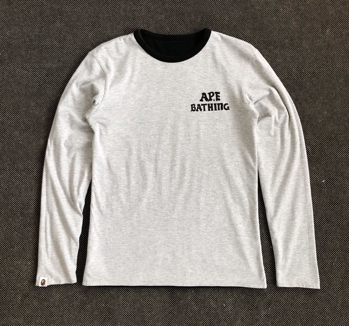 Bape VINTAGE BAPE REVERSIBLE L/S TEE UNISEX Size US S / EU 44-46 / 1 - 2 Thumbnail