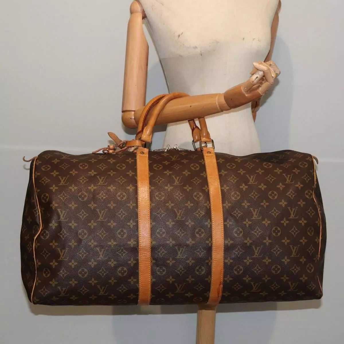 Louis Vuitton LOUIS VUITTON Monogram Keepall 60 Boston Bag Size ONE SIZE - 3 Thumbnail