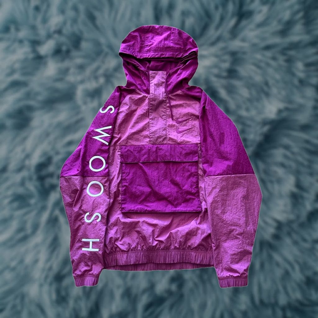 Nike Nike Men’s Large Jacket COATS & JACKETS Nylon Pink CU3885-617 SWOOSH Anorak Fuchsia Cosmic Size US L / EU 52-54 / 3 - 1 Thumbnail