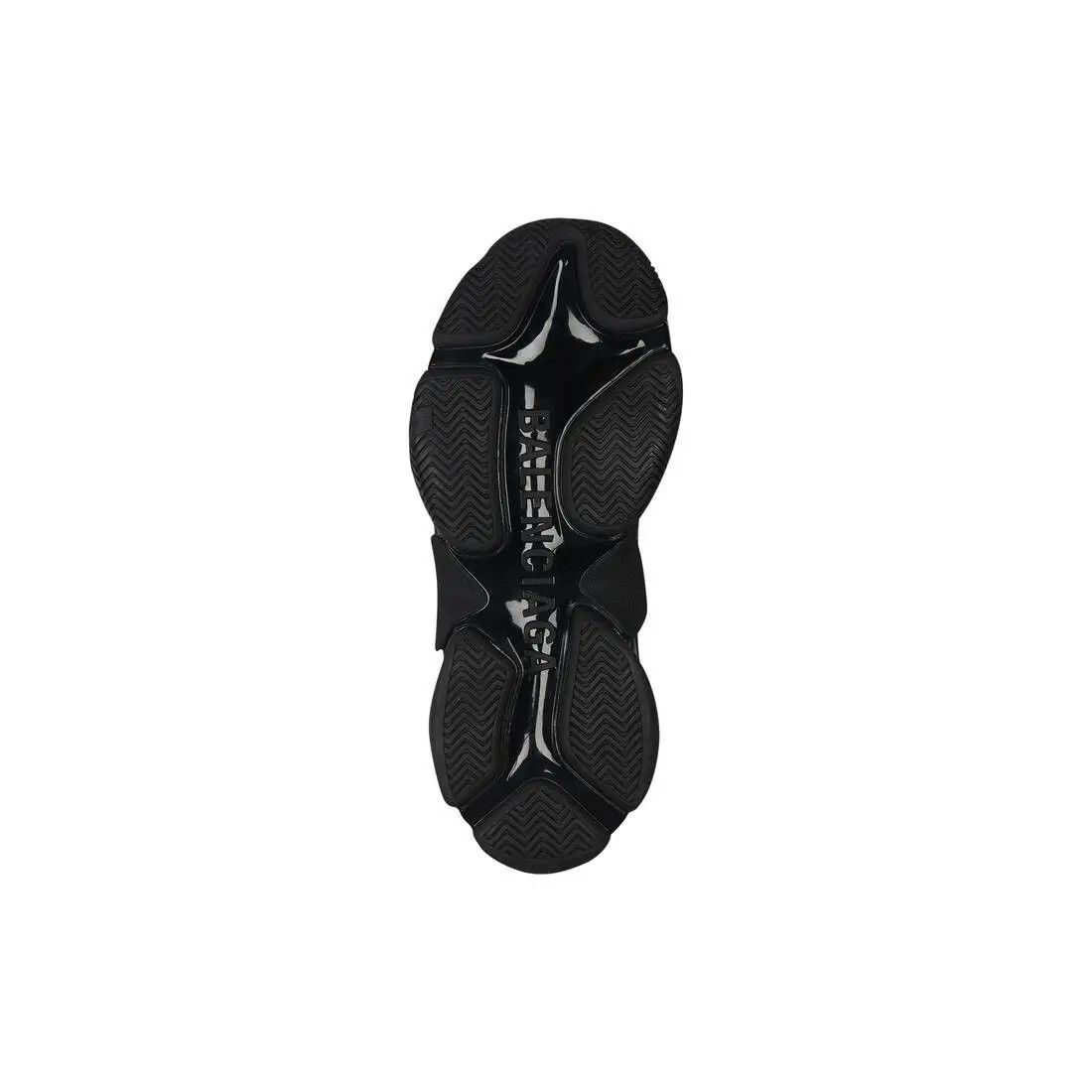 Balenciaga o1w1db10625 Triple S Sneakers Allover Logo in Black Size US 7 / EU 40 - 4 Thumbnail