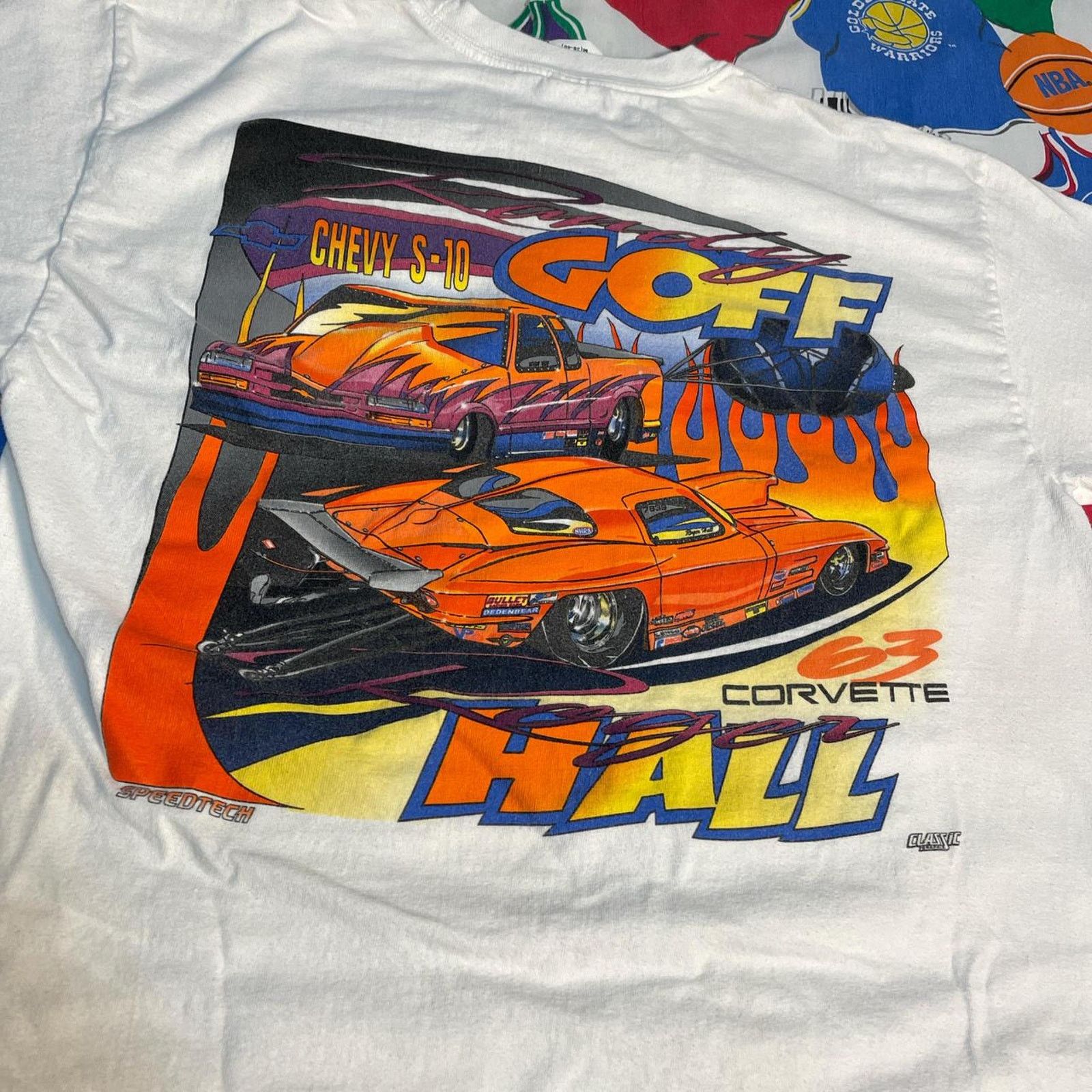 Chevrolet × Vintage Vintage 2000s Corvette Chevy S-10 Hotrod Car NASCAR Tee Size US M / EU 48-50 / 2 - 4 Thumbnail