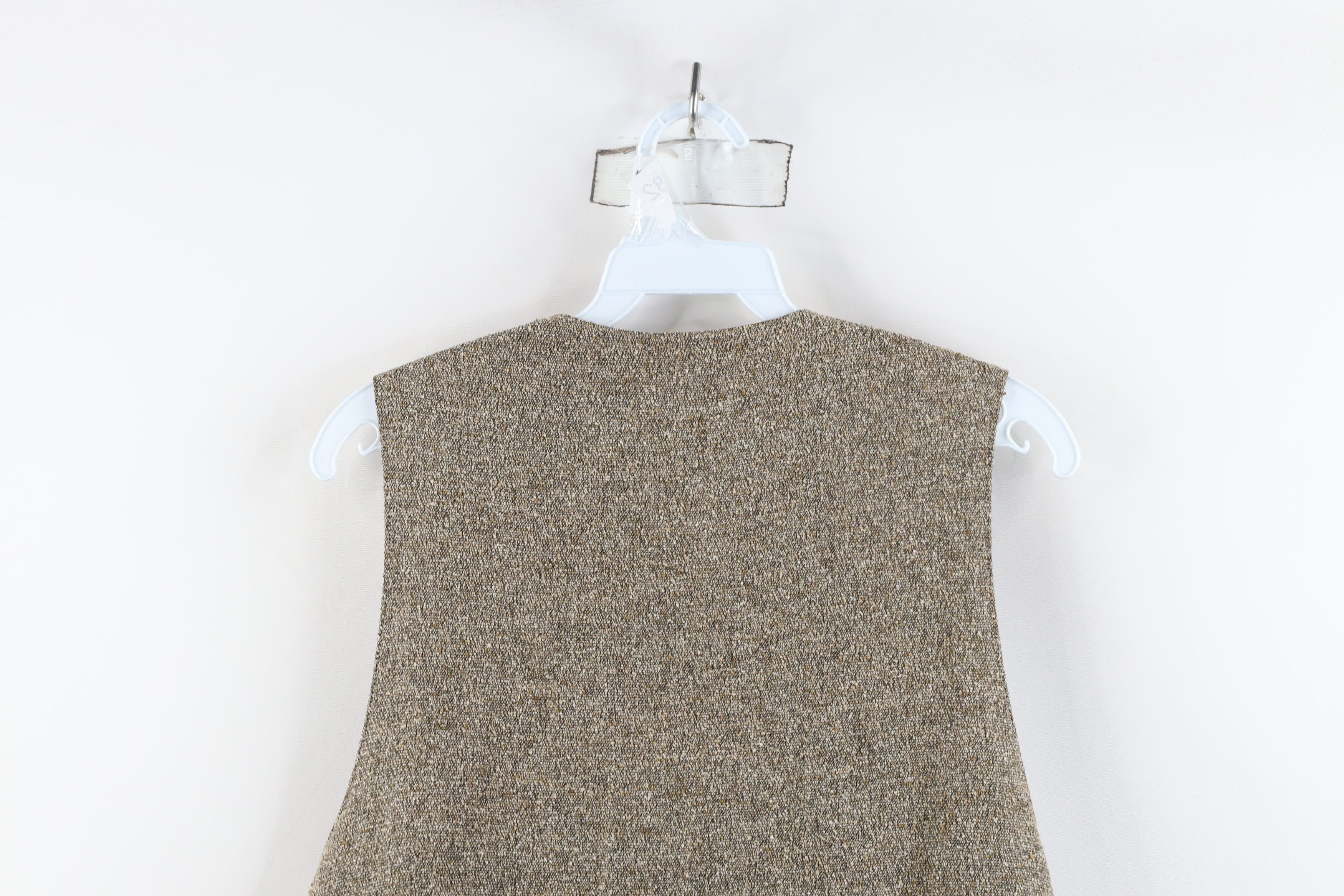 Vintage Vintage 90s Streetwear Silk Blend Tweed Button Vest Jacket Size US M / EU 48-50 / 2 - 12 Thumbnail