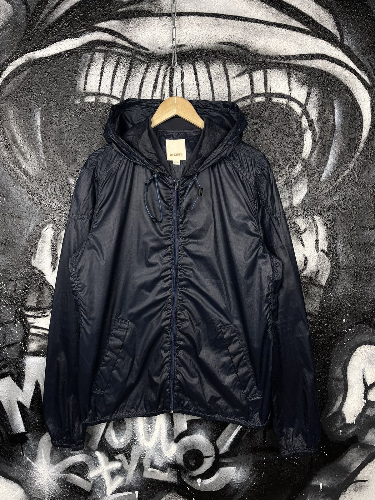 Diesel × Vintage Diesel Industry Lightweight Windbreaker Big Logo Jacket Size US L / EU 52-54 / 3 - 8 Thumbnail