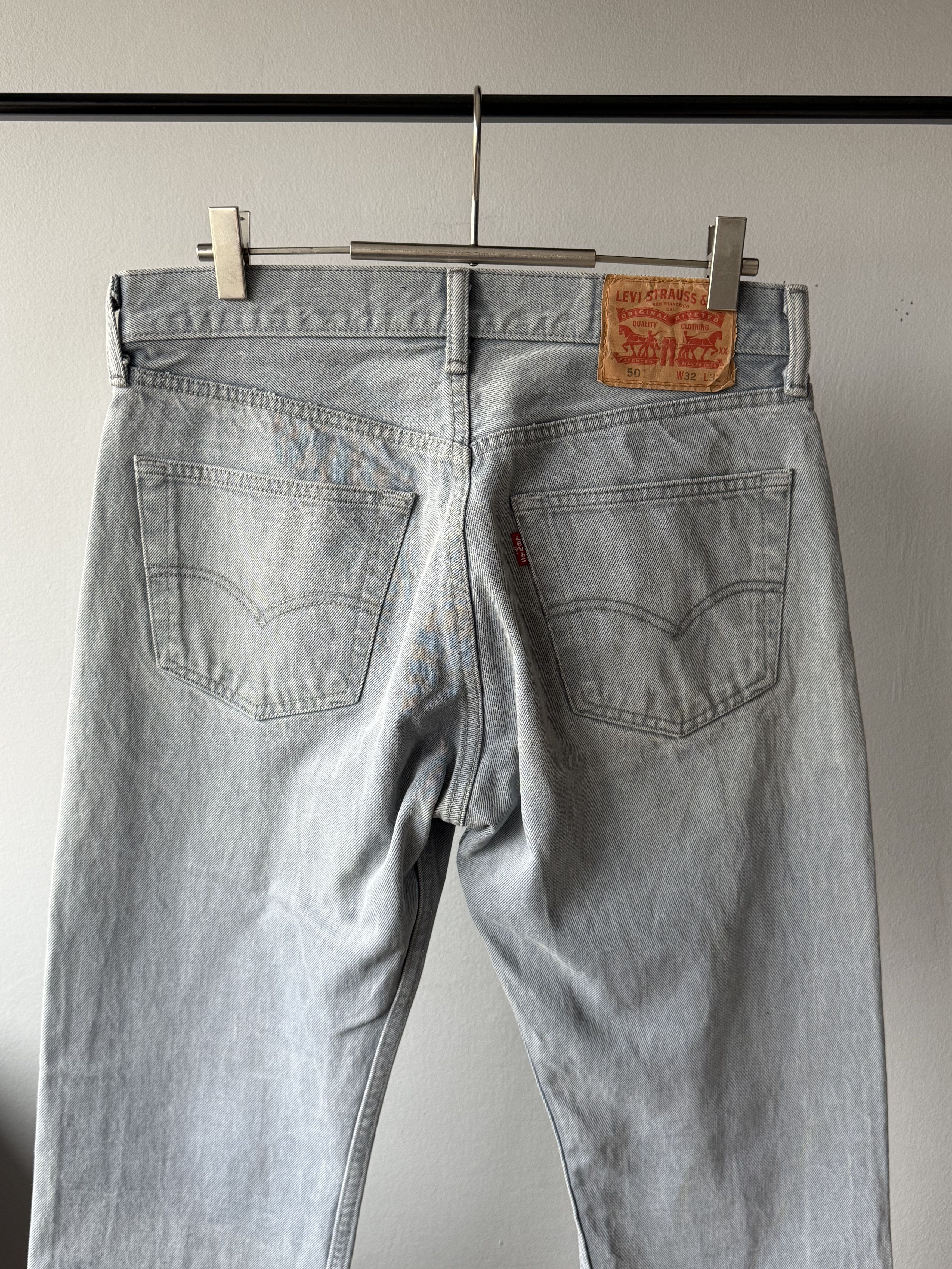 Levi's × Levi's Vintage Clothing × Vintage Vintage Levi's 501 Gray Cotton Denim Jeans Made In Mexico Size US 32 / EU 48 - 3 Thumbnail